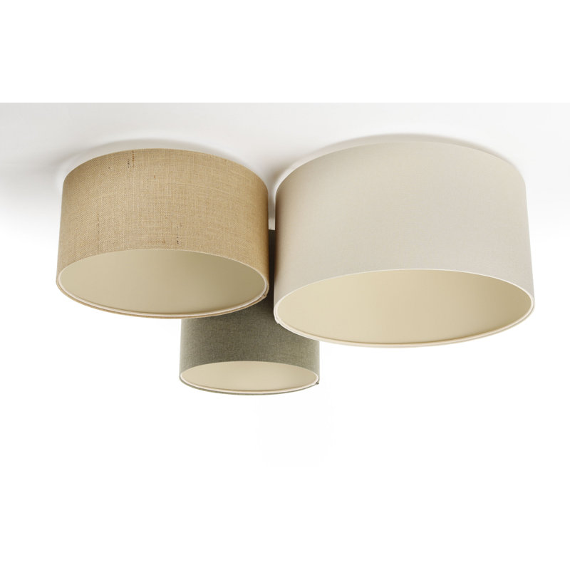 Avaughn Flush Mount, Light Brown/Grey/White