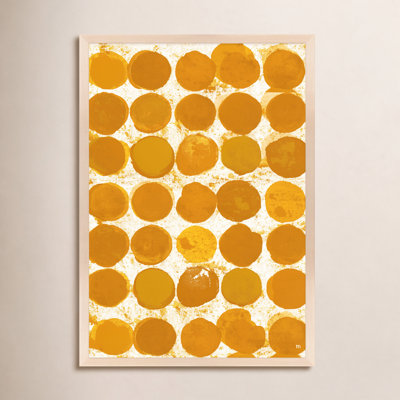 Satori Dots Pattern Curry Print