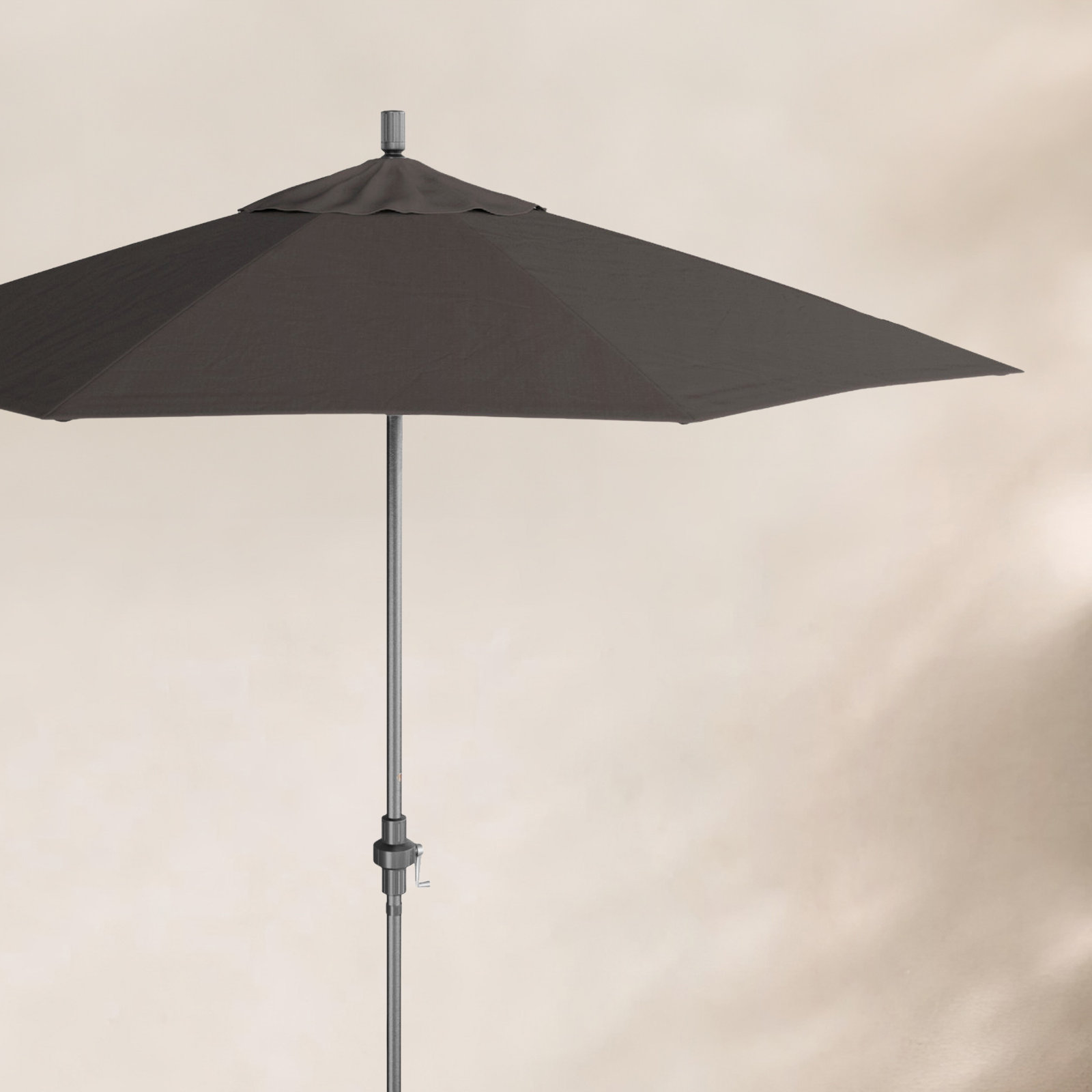 Santana 9' Umbrella, Gray, Zinc - Pacifica Premium