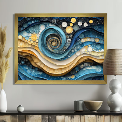 Weesner Temporal Flux Of Moon Abstract Spirals I - Abstract Spirals, art mural