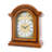 Roman Numeral Linden Solid Wood Atomic Tabletop Clock in Wood