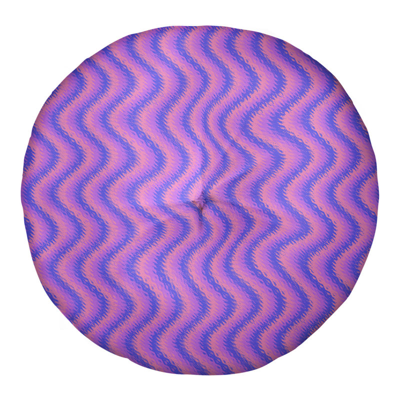 Oreiller de sol Katelyn Elizabeth, 26 po x 26 po, Rose, bleu et mauve