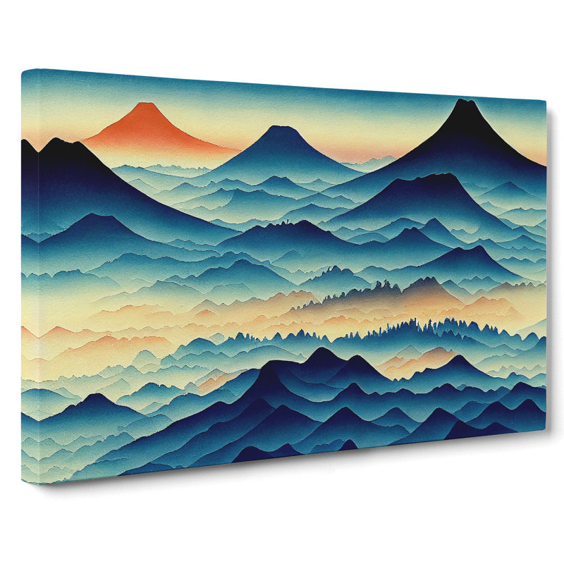 Japanese Mountain Vol.4 - Wrapped Canvas, 35cm H x 50cm W x 3cm D