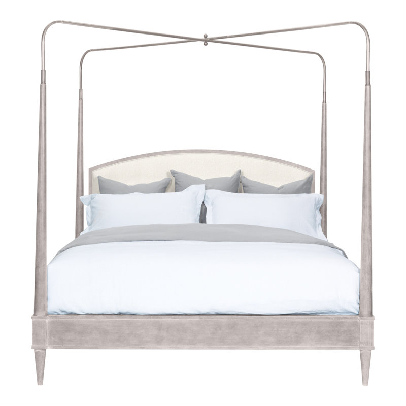 Anderkit Upholstered Canopy Bed, Kennelly Snow, Navajo
