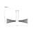 Iago 6 - Light Cone Modern Linear Chandelier in Black-161732913