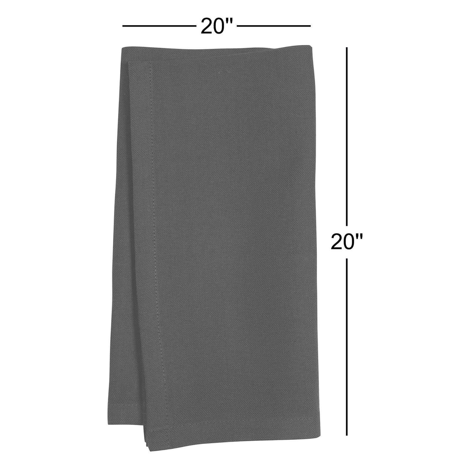 Torrian Reversible Cotton Napkin, Pewter