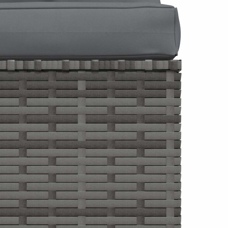 Patio Sectional Sofa with Cushions PE Rattan