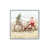 Cadre simple en chrome poli, bois massif