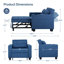 Fauteuil d'appoint à dossier convertible simple Marcio-461239311