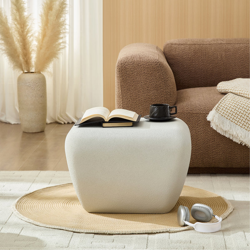 Modern Accent Coffee Table for Small Living Room, Unique Accent Table