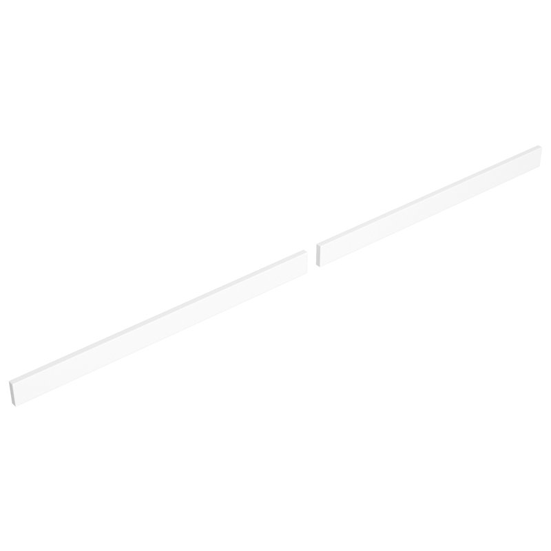 Dosseret de remplacement de 80 pouces en marbre de culture, Blanc