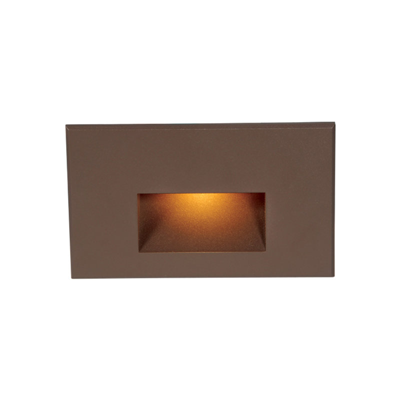 LEDme 120V Integrated LED Horizontal Step and Wall Light, Bronze, Amber