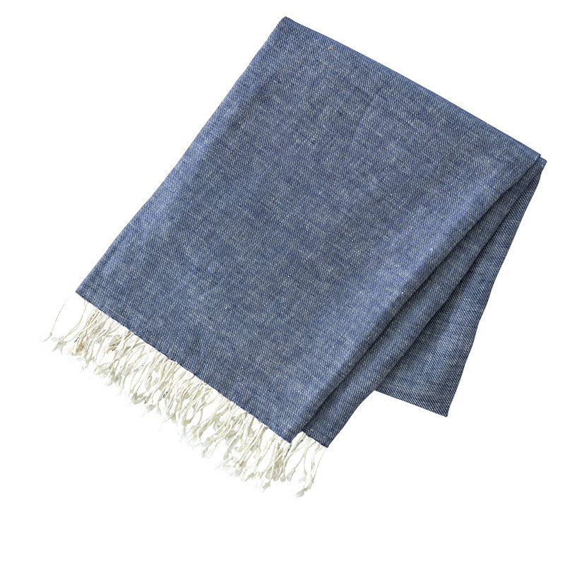 Lena Throw Blanket, Indigo