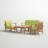 Theodore Acacia 4 - Person Patio Conversation Set with Cushions-272065896