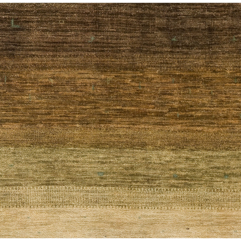Tapis brun clair de haute qualité noué à la main, Rectangle 9 pi x 12 pi