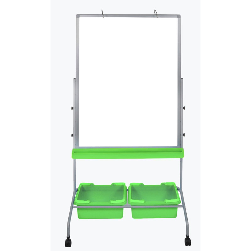 Freestanding Steel Reversible Magnetic Medium - 4' - 6' Whiteboard