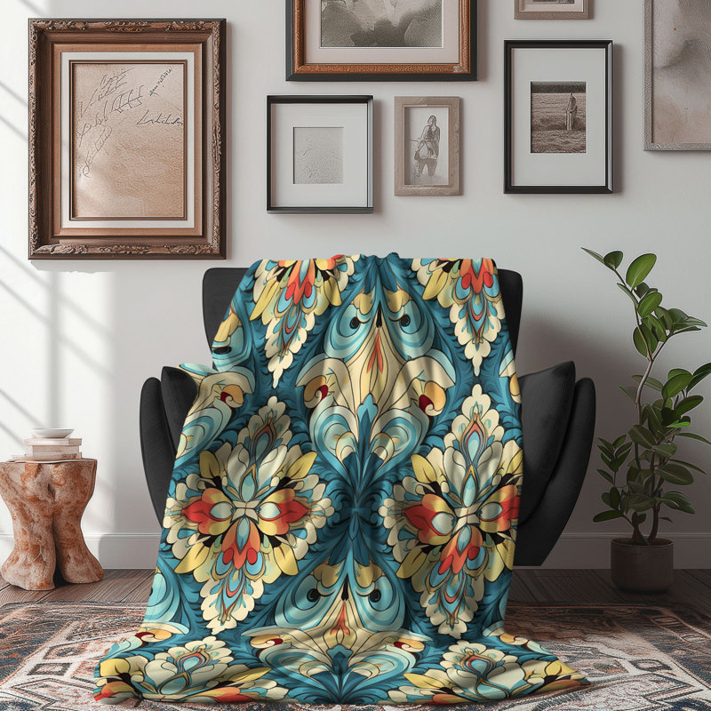 Ikat Thread - couverture de qualité supérieure 1 pièce, Lit simple