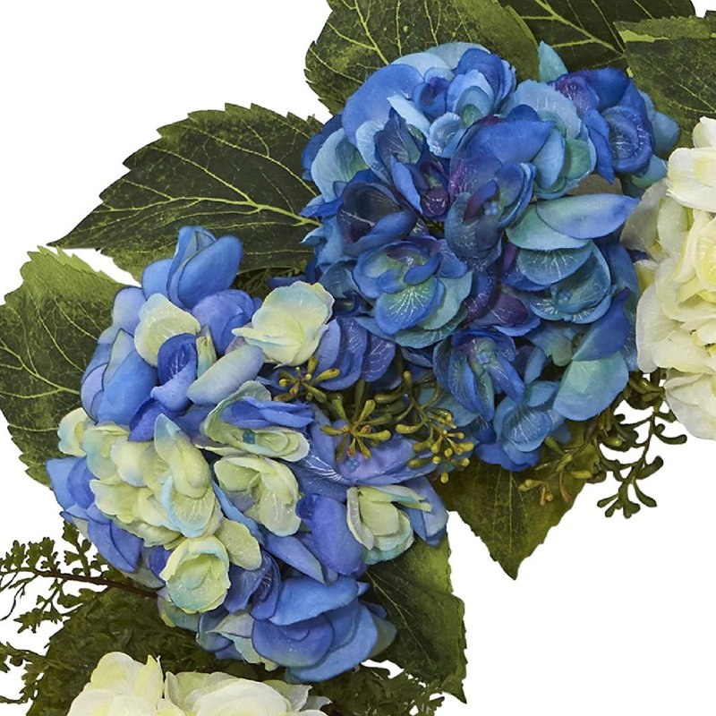Couronne en plastique 24 po, Bleu / vert, H 24 po x l 24 po x P 6,25 po
