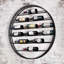 Label View 12 Bottle Wall Mounted Wine Rack