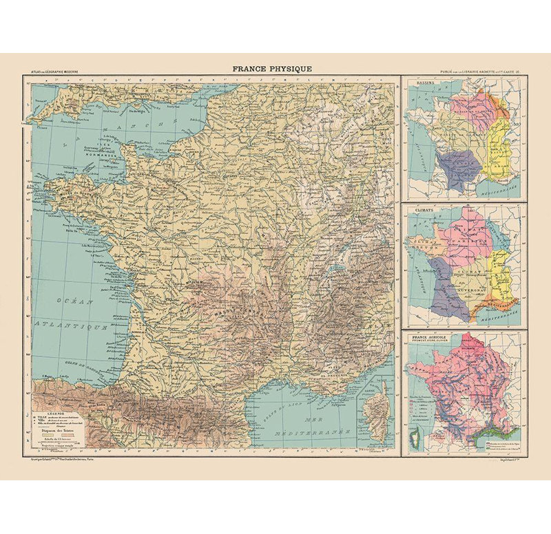 Art sur toile tendue par Williston Forge, Schrader, 1908, H 20 po x l 24 po