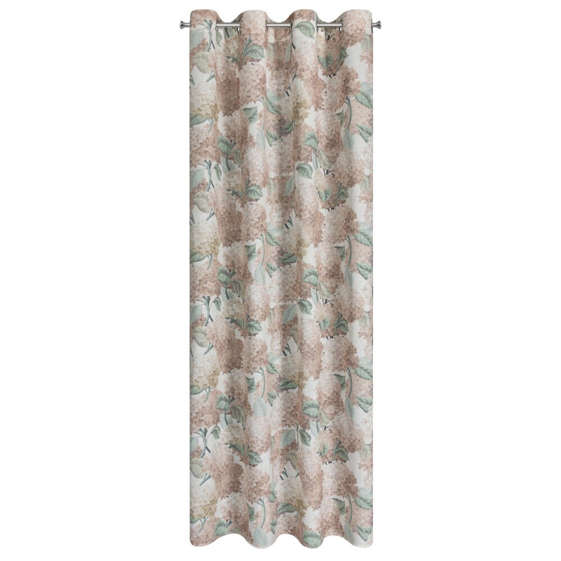 Ingaret Polyester Semi Sheer Curtain Single Panel