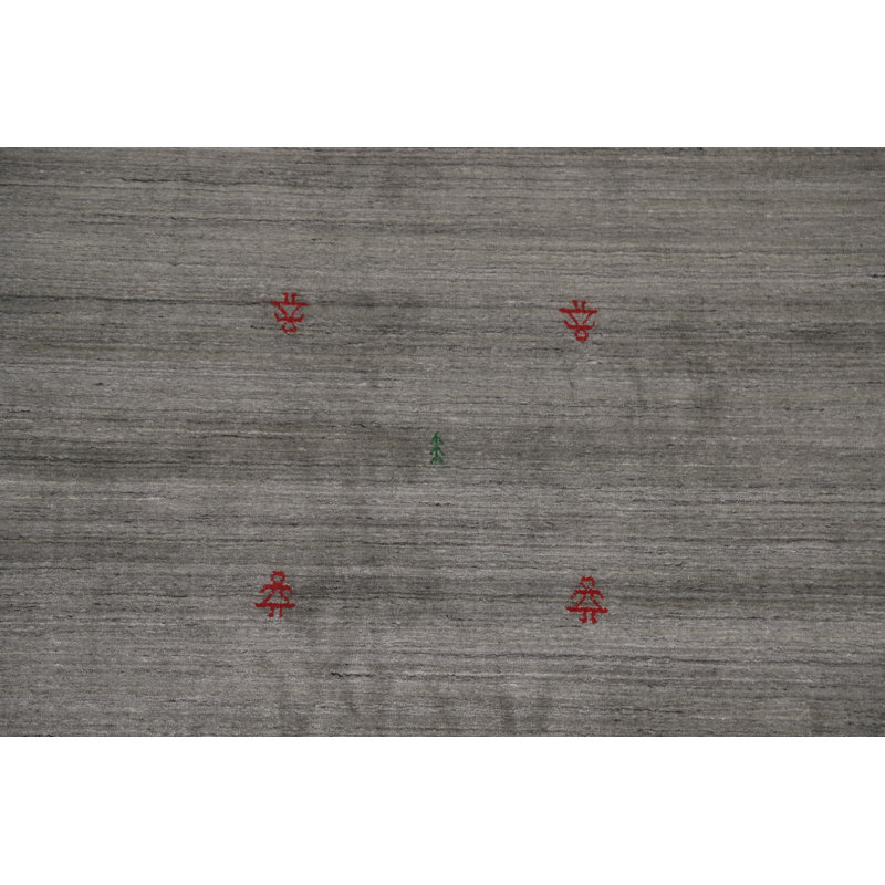 Tapis indien fait à la main en laine Gabbeh 8 x 10