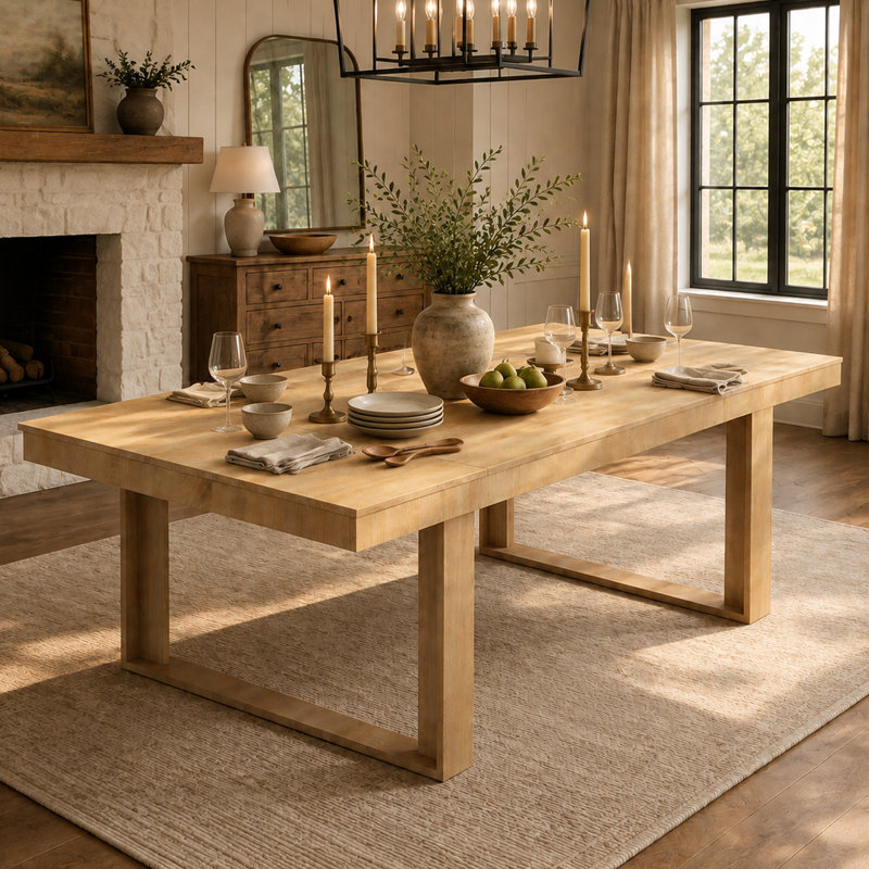 Bureau de direction avec plateau spacieux, Beige