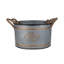 Ensemble de 3 pots décoratifs en métal galvanisé Huxley