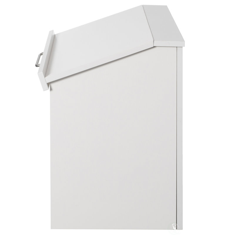 White Foldable Tabletop Portable Lectern for Office and Home