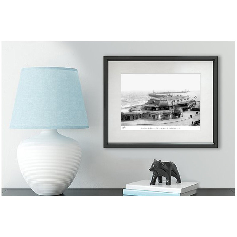 Ramsgate, Royal Pavilion And Harbour 1906 by Francis Frith - Single Picture Frame Print, 60cm H x 80cm W x 2.3cm D