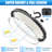 LED Round UFO High Bay Light 150W/120W/90W Watt Tunable 4500K/5000K/5700K 100-277V with US Plug