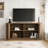 Wooden Entryway Table with Vertical Striped pattern