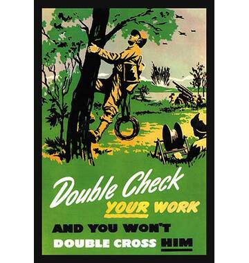 Why Double Check at Your Work?