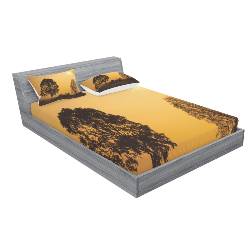 Microfiber Sheet Set, Queen Sheet Set with Fitted Sheet