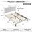 Auxter Upholstered Platform Bed Frame with Vertical Channel Tufted Adjustable Headboard, Velvet Fabric Mattress Foundation with Strong Wooden Slats, Heavy Duty, No Box Spring Needed, Noise-Free-1877220112-1852409890