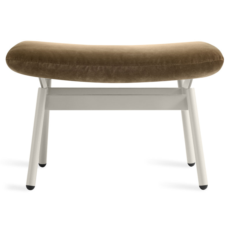 Field Upholstered Ottoman, Moss Velvet