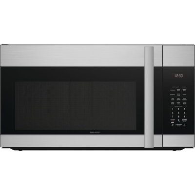 Sharp 30-In. 1.7-Cu. Ft. 1000W Over-the-Range Microwave Oven in Stainless Steel, SMO1754JS