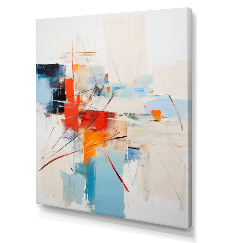 «Ephemeral Silence Minimal Abstract», reproduction d'art sur toile, H 32 po x l 24 po x P 1 po, Toile tendue