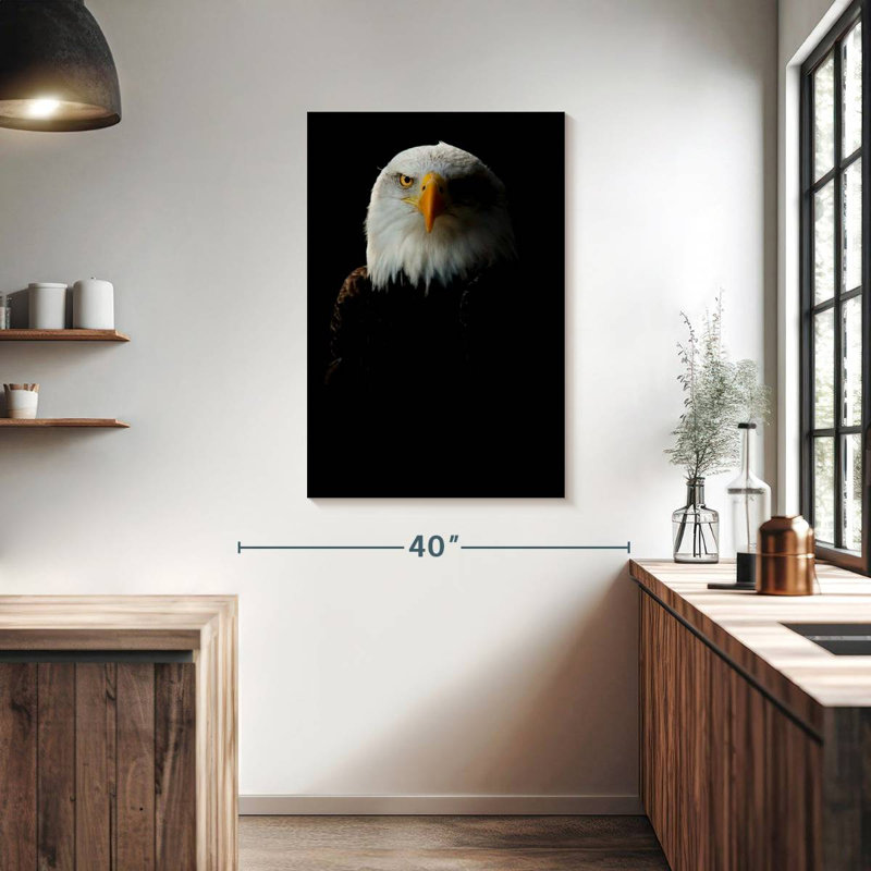Brampt Bald Eagle Headshot, 39" H x 26" W