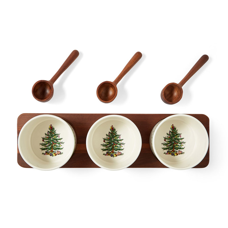 Polka Dot 7-Piece Condiment Set