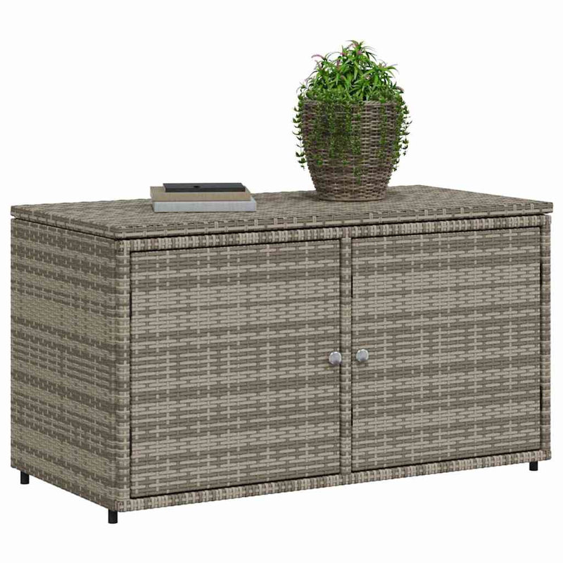 Armoire de rangement de jardin en acier PE gris