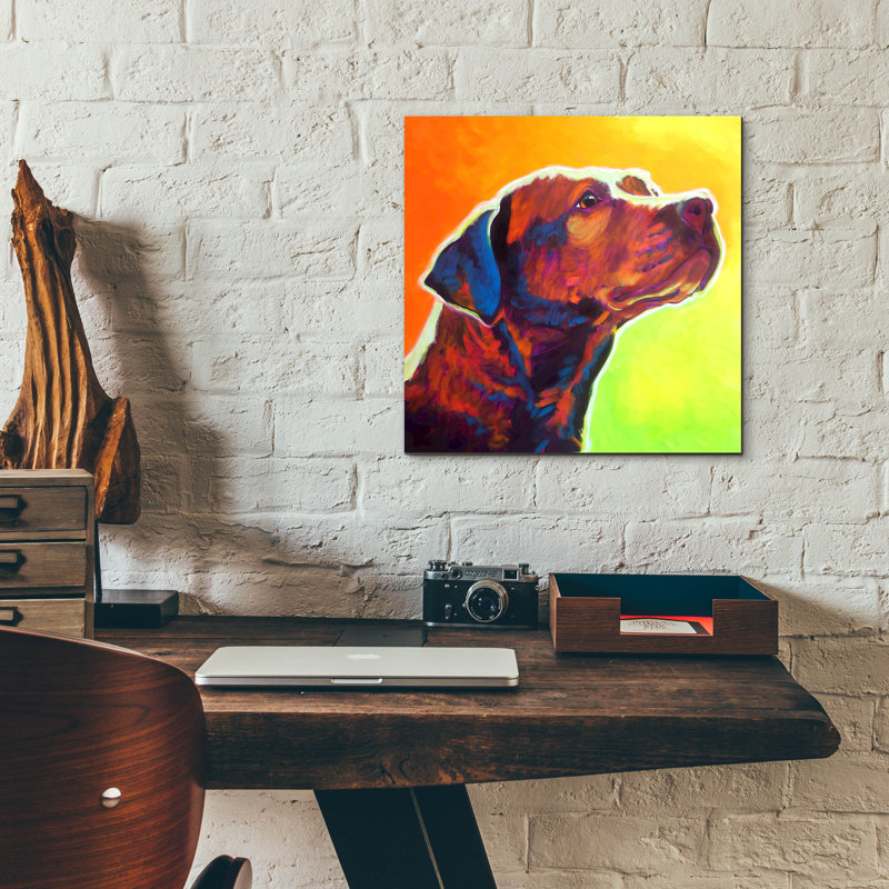 «Pit Bull - Fuji» par Dawg Painter, H 12 po x l 12 po