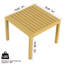 2 chaises simples et table basse pour 2 personnes, meubles en polypropylène jaune, pour l'intérieur et l'extérieur, décoloration, conception toutes saisons, utilisation intérieure / extérieure à 5 réglages, qualité commerciale, toutes saisons, robustes,