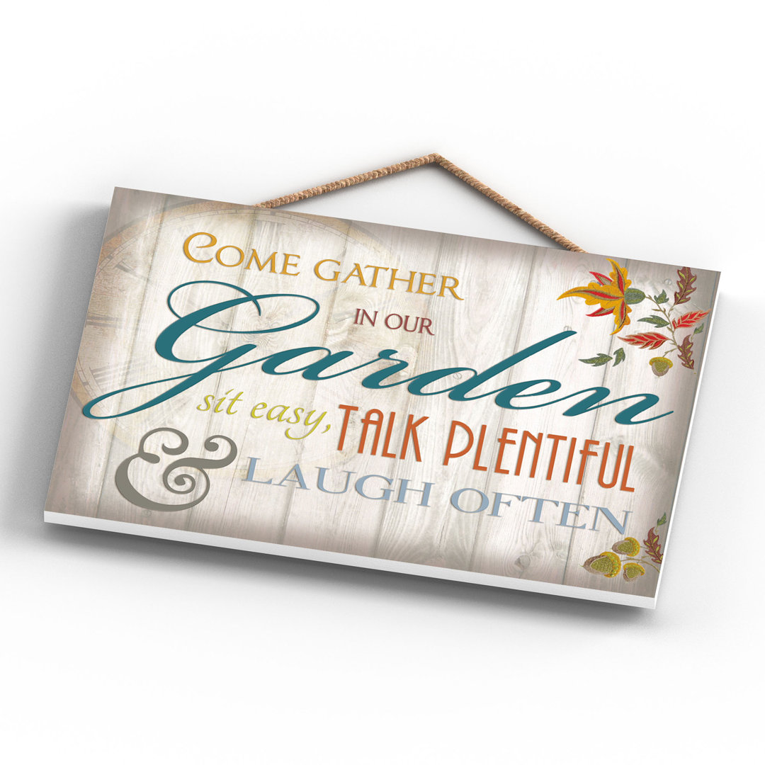 COME GATHER IN OUR GARDEN 185X285