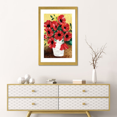 « Big Red Poppies » par Cheryl Bartolo-impression d’art graphique