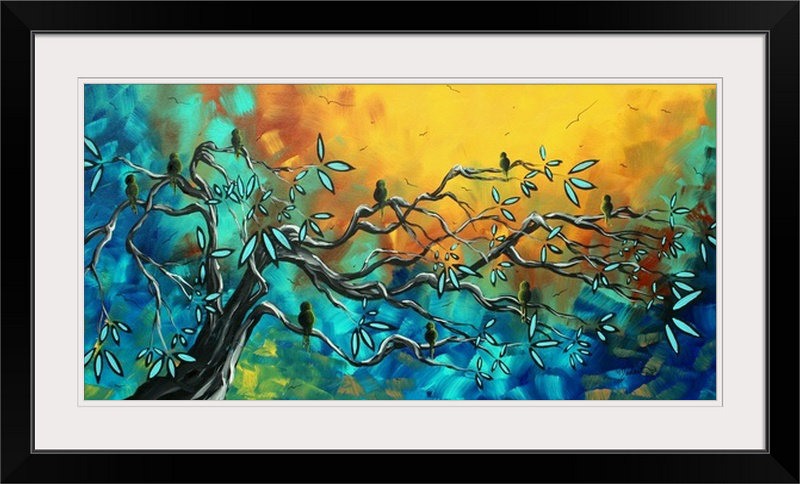 « rêve watches » par megan duncanson, impression, H 32 po x l 56 po x P 1 po, Cadre noir