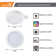 Round Color Selectable Integrated LED Flush Mount Downlight