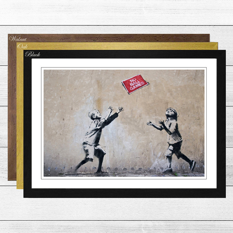 Banksy - Single Picture Frame Print, Black