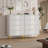 Fluted Dresser for Bedroom with Drawers, Tall Modern Chest of Drawers with Metal Handle, Wooden Closet Clothes Storage Organizer-1979890674