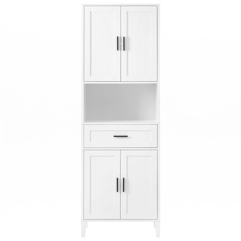 70.9" High Freestanding Tall Bathroom Cabinet, White